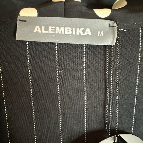 NWT $232 Alembika Floral Print Polka Dot Kimono Sz Medium - Picture 3 of 7